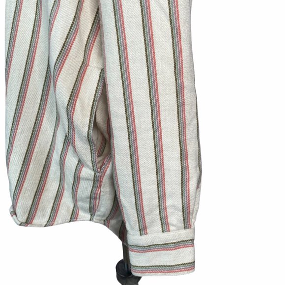 Madewell Flannel Sunday Shirt in Claxton Stripe w/POCKETS XS - Picture 7 of 11